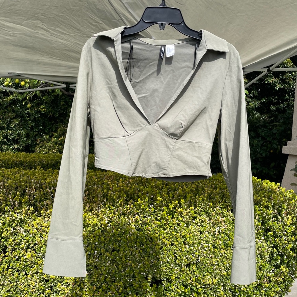 Olive Green Women's Top